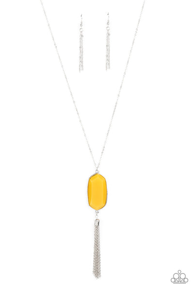 Got A Good Thing GLOWING - Yellow Paparazzi Necklace