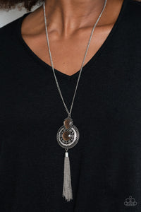 Mountain Mystic - Brown Paparazzi Necklace