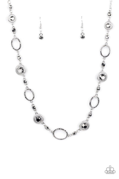 Pushing Your LUXE - Silver Paparazzi Necklace - sofancyjewels