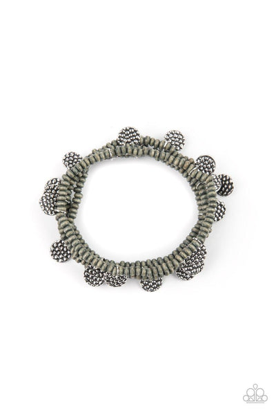 WOODnt Count It - Silver Paparazzi Bracelet - sofancyjewels