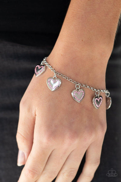 Matchmaker, Matchmaker - Pink Paparazzi Bracelet - sofancyjewels