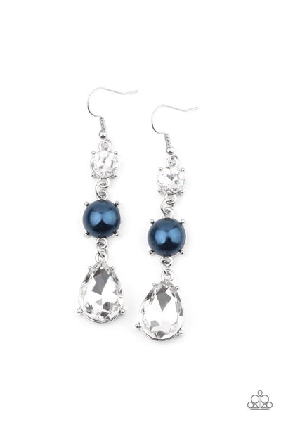 Unpredictable Shimmer - Blue Paparazzi Earrings - sofancyjewels