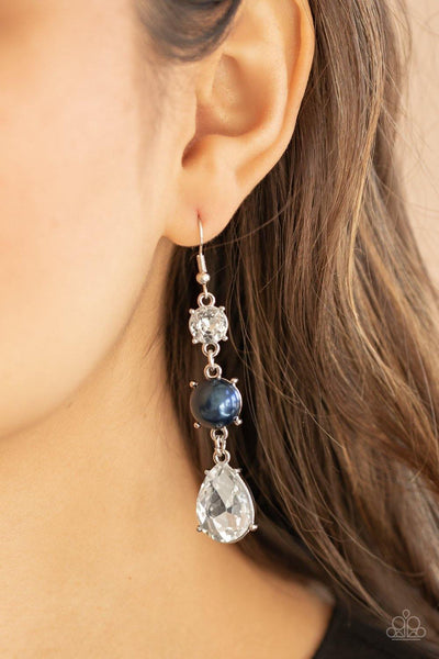 Unpredictable Shimmer - Blue Paparazzi Earrings - sofancyjewels