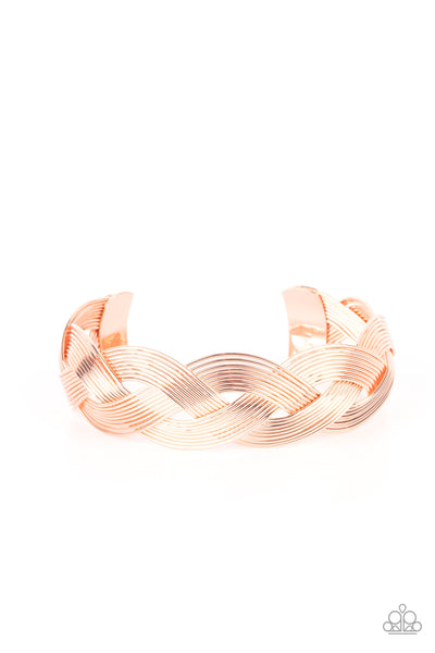 Woven Wonder - Copper Paparazzi Bracelet