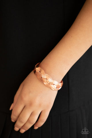 Woven Wonder - Copper Paparazzi Bracelet