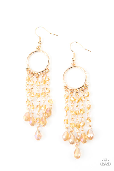 Dazzling Delicious - Gold Paparazzi Earrings