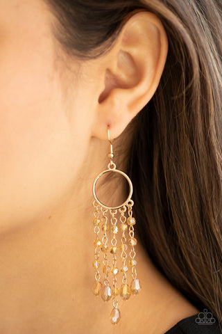 Dazzling Delicious - Gold Paparazzi Earrings