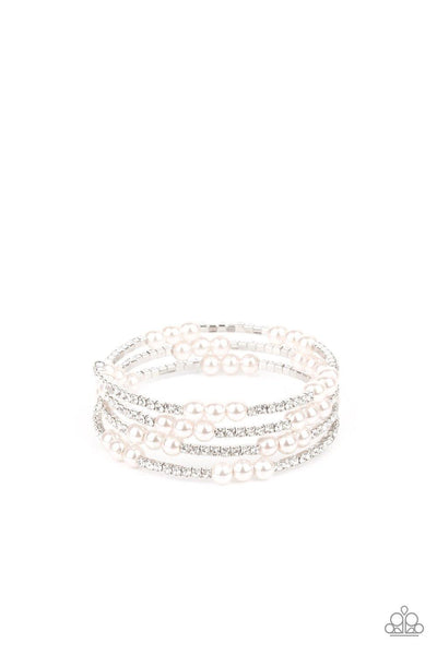 Hollywood Hospitality - White Paparazzi Bracelet - sofancyjewels