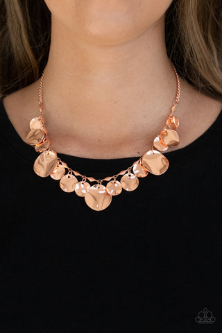 GLISTEN Closely - Copper Paparazzi Necklace