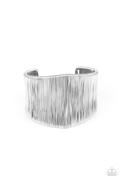 Hot Wired Wonder - Silver Paparazzi Bracelet