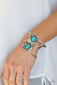 Mojave Flower Girl - Blue Paparazzi Bracelet