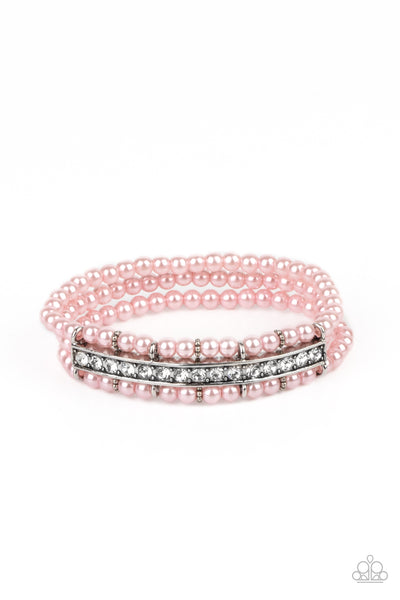 Vintage Beam - Pink Pearl Paparazzi Bracelet