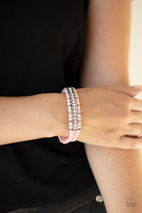 Vintage Beam - Pink Pearl Paparazzi Bracelet