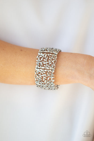 Verdantly Vintage - Silver Paparazzi Bracelet