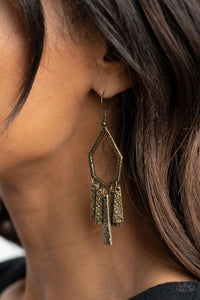 Museum Find - Brass Paparazzi Earrings - sofancyjewels