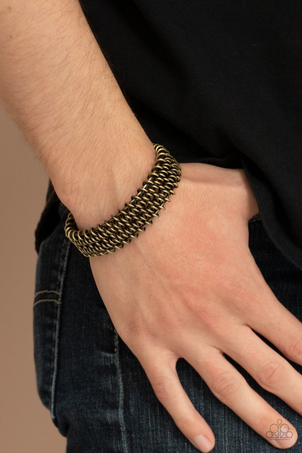 Gridlock - Brass Paparazzi Bracelet