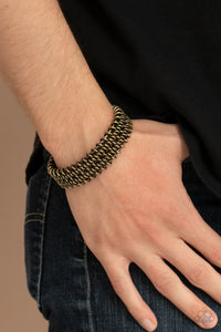 Gridlock - Brass Paparazzi Bracelet