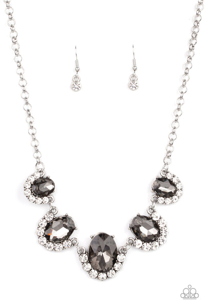 The Queen Demands It - Silver Paparazzi Necklace