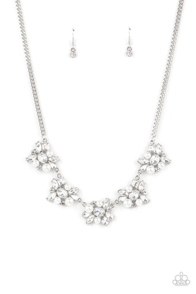 HEIRESS of Them All - White Paparazzi Necklace - sofancyjewels