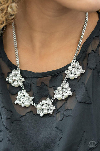 HEIRESS of Them All - White Paparazzi Necklace - sofancyjewels