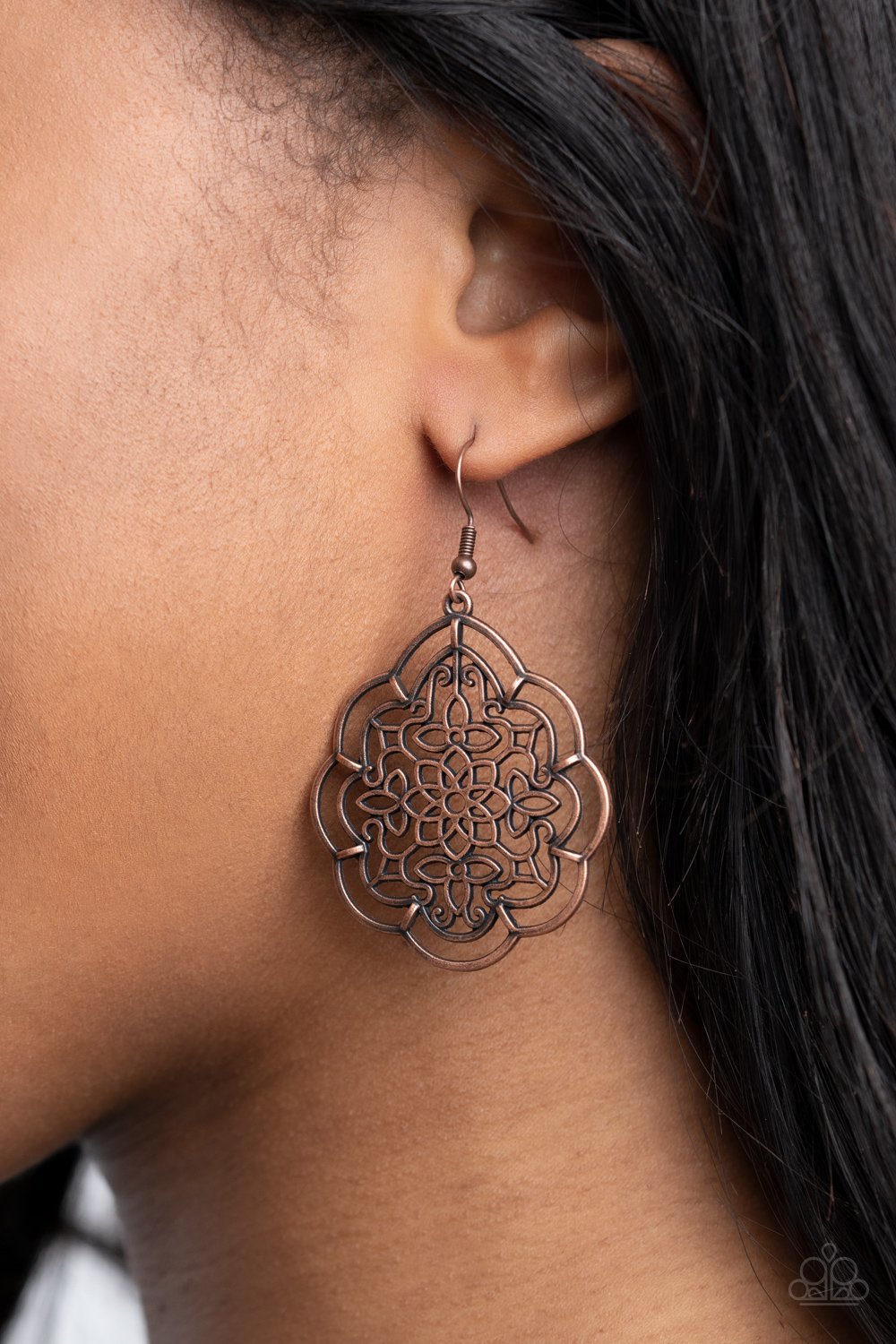 Tour de Taj Mahal - Copper Paparazzi Earrings