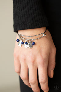 GROWING Strong - Blue Paparazzi Inspirational Bracelet