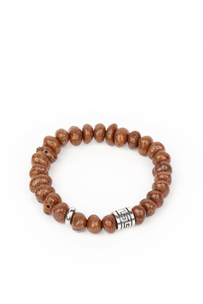 Natural State of Mind - Brown Paparazzi Bracelet