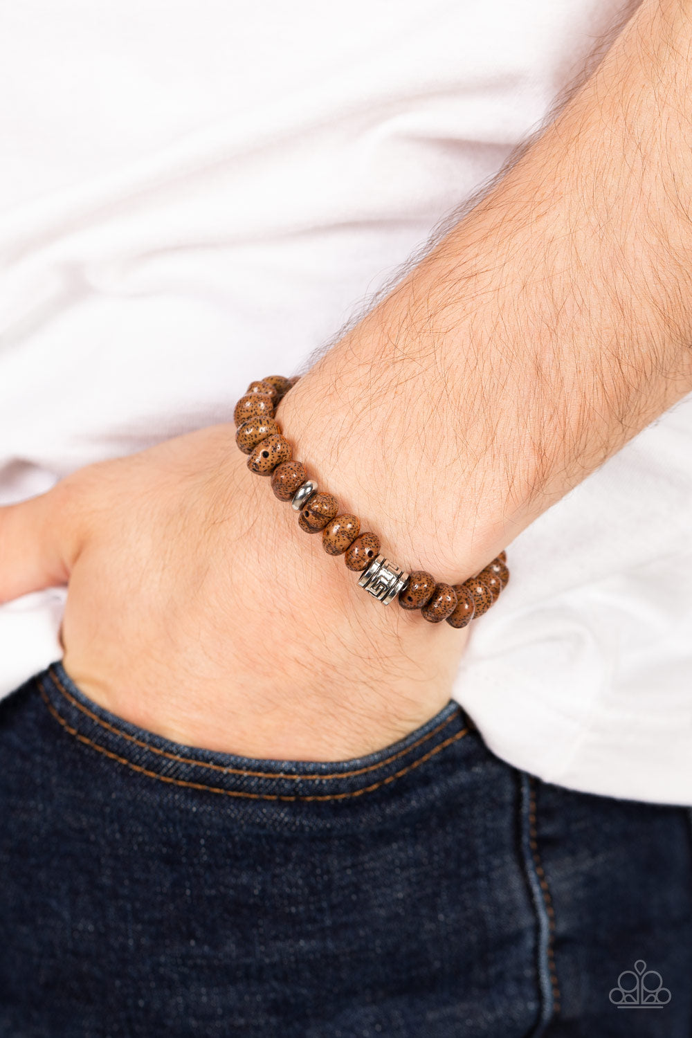 Natural State of Mind - Brown Paparazzi Bracelet