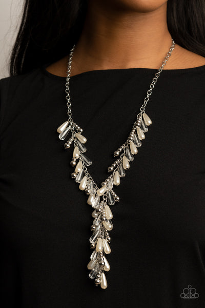 Dripping With DIVA-ttitude - White Paparazzi Pearl Necklace