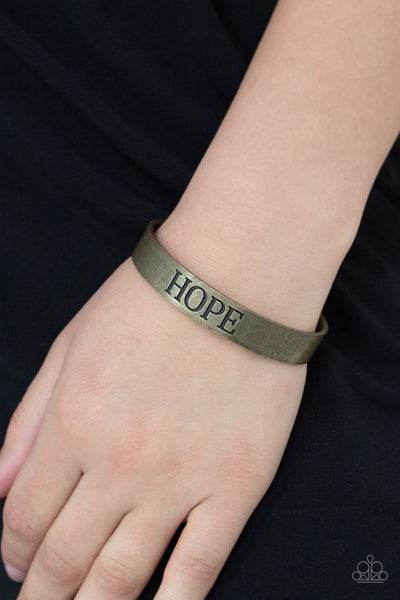 Hope Makes The World Go Round - Brass Paparazzi Bracelet