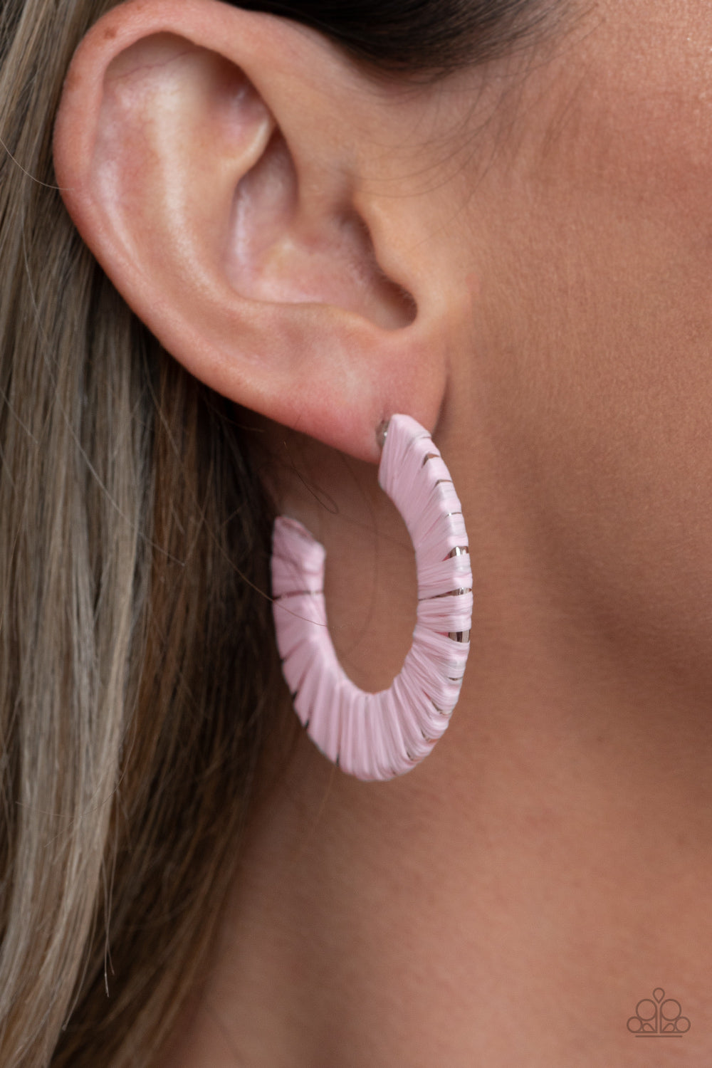 A Chance of RAINBOWS - Pink Paparazzi Earrings