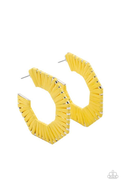Fabulously Fiesta - YellowPaparazzi  Earrings