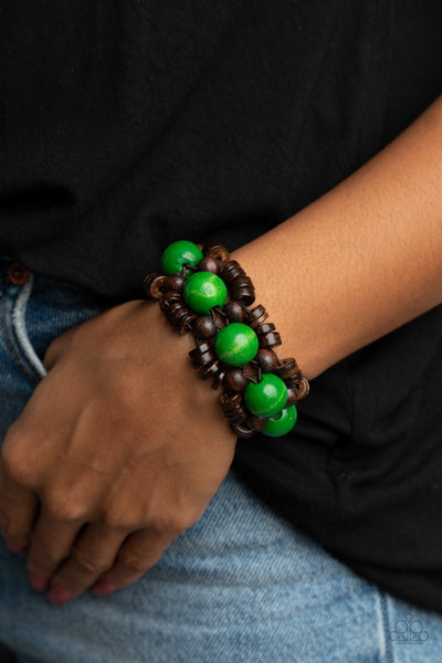 Tropical Temptations - Green Paparazzi Bracelet