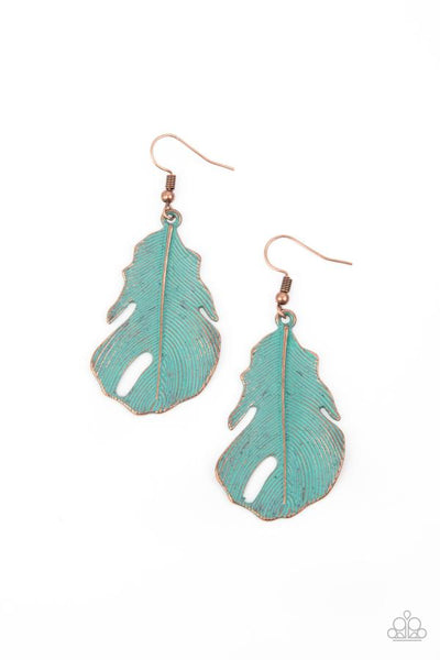 Heads QUILL Roll - Copper Paparazzi Earrings