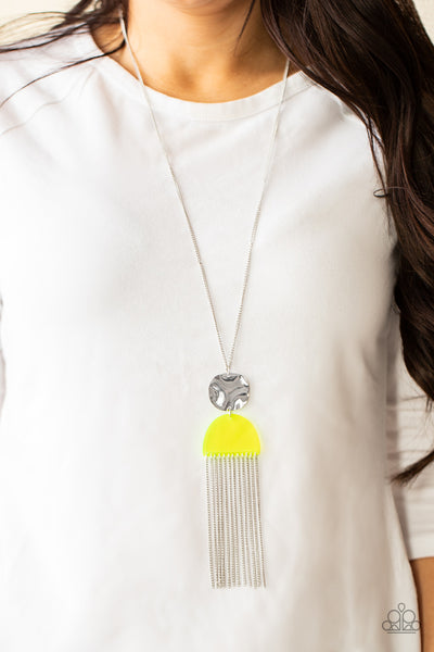 Color Me Neon - Yellow Paparazzi Necklace