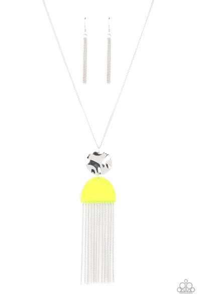 Color Me Neon - Yellow Paparazzi Necklace