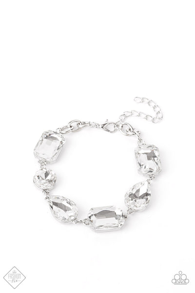 Cosmic Treasure Chest - White Paparazzi Bracelet