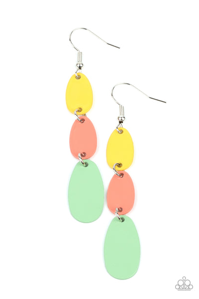 Rainbow Drops - Multi Paparazzi Earrings