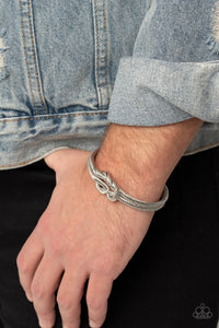 Nautical Grunge - Silver Paparazzi Bracelet