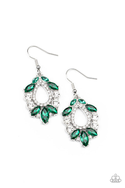 New Age Noble - Green Paparazzi Earrings