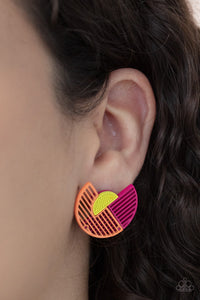 Its Just an Expression - Pink Paparazzi Earrings