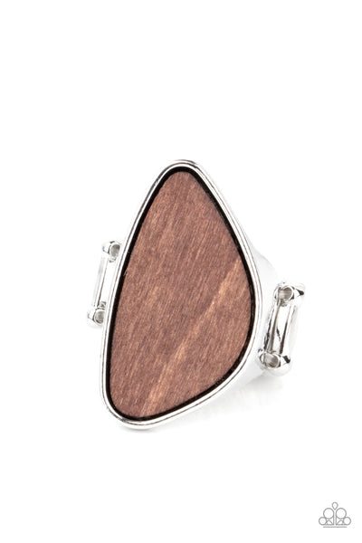 Perfectly Petrified - Brown Paparazzi Ring