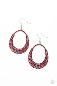 Life GLOWS On - Red Paparazzi Earrings