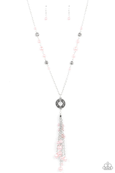 Tasseled Treasure - Pink Paparazzi Necklace
