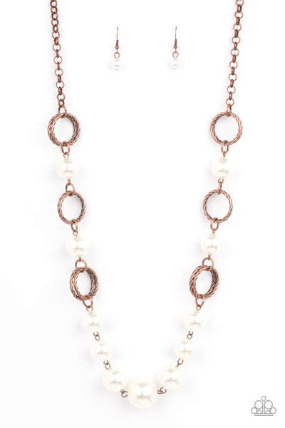 COUNTESS Me In - Copper Paparazzi Necklace