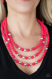STAYCATION All I Ever Wanted - Pink Paparazzi Necklace