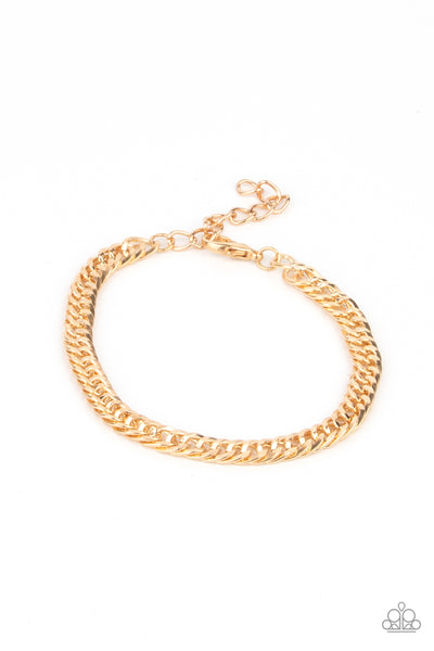 Very Valiant - Gold Paparazzi Bracelet