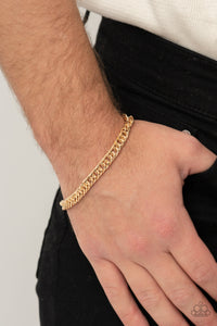 Very Valiant - Gold Paparazzi Bracelet