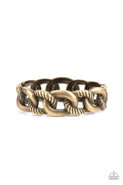 Bold Move - Brass Paparazzi Bracelet