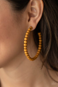 Should Have, Could Have, WOOD Have - Brown  Paparazzi Wood Earrings